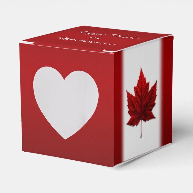 Kanada-Geschenkboxen personalisieren Kanada-Flagge Geschenkschachtel (Vorderseite)