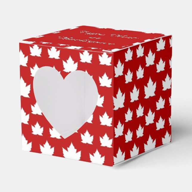 Kanada-Geschenkboxen personalisieren Kanada-Flagge Geschenkschachtel (Vorderseite)