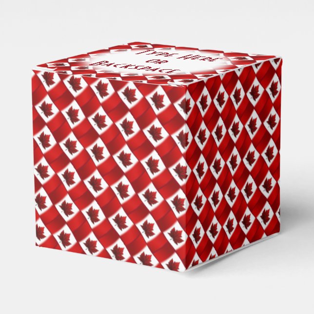 Kanada-Geschenkboxen personalisieren Kanada-Flagge Geschenkschachtel (Vorderseite)