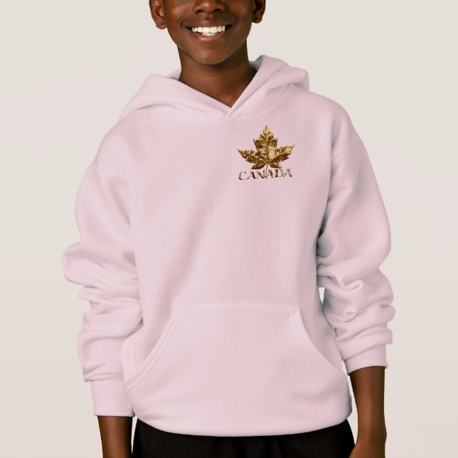 Kanada Gold Medal Kid's Canada Hooded Jackets Gift Hoodie (Vorderseite)