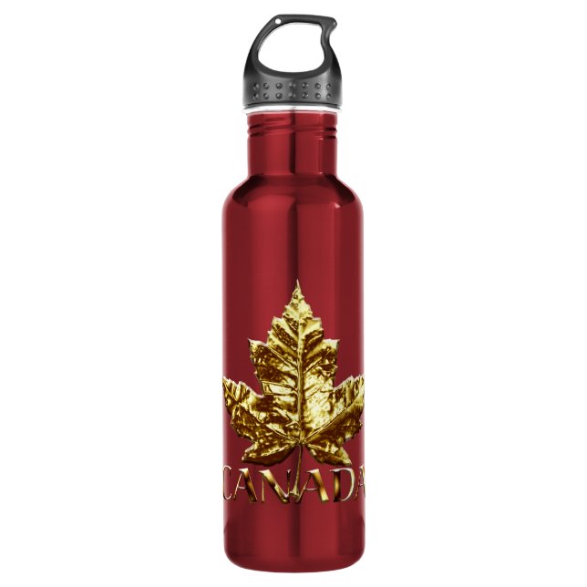 Kanada-Goldmedaillen-Ahornblatt-Andenken Trinkflasche (Vorderseite)