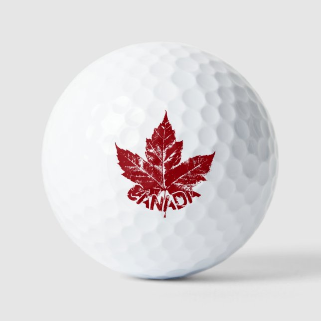 Kanada Golf Balls Personalisiert Kanada Golfgesche Golfball (Vorderseite)