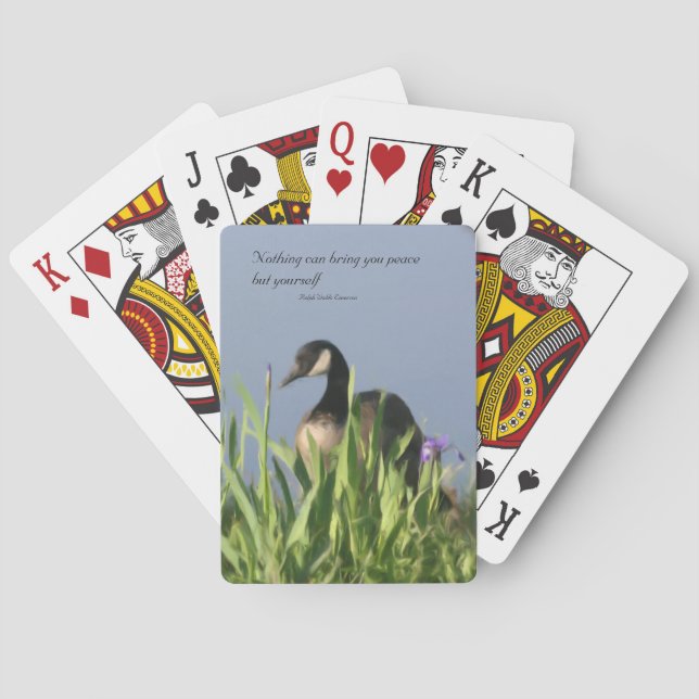 Kanada Goose Inner Peace Inspiration Spielkarten (Rückseite)