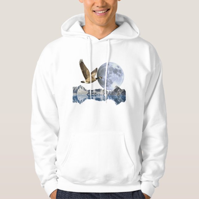 KANADA GOOSE, MOON UND BERGHAODIE HOODIE (Vorderseite)