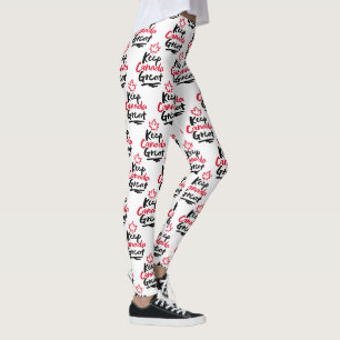 Kanada großartig halten!  Kanadisches Ahornblatt w Leggings