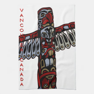 Kanada Handtuch Indigene Totempfahl Vancouver Tea 