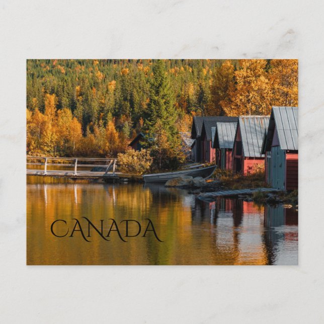 Kanada. Herbst.  Postkarte (Vorderseite)