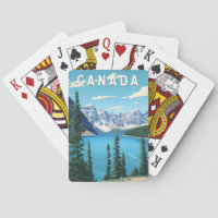 Kanada Illustration Travel Art Vintag