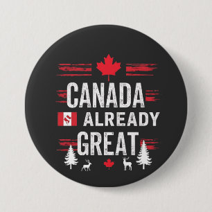 Kanada ist bereits groß Anti-MAGA Anti-Trump Button