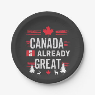 Kanada ist bereits groß Anti-MAGA Anti-Trump Pappteller