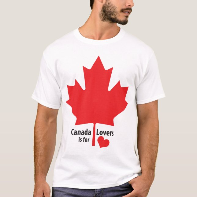 Kanada ist für Liebhaber-Ahornblatt T-Shirt (Vorderseite)