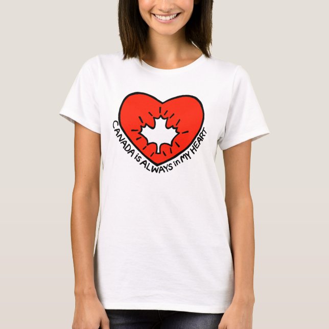 Kanada ist immer in meinem Herzen Niedlich Kanada  T-Shirt (Vorderseite)