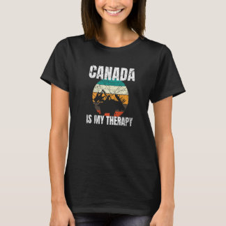 Kanada ist meine Therapie Kanada Fan Emigrant T-Shirt