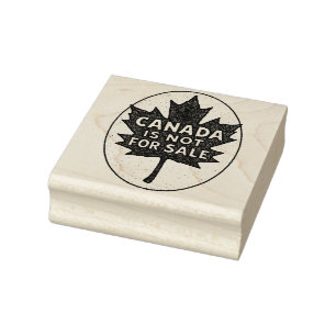 Kanada ist nicht für den Verkauf von Red Maple Lea Gummistempel