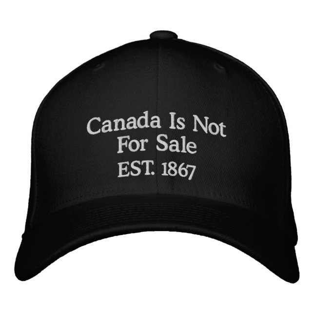 Kanada ist nicht zum Verkauf EST 1867 Bestickte Baseballkappe (Vorderseite)