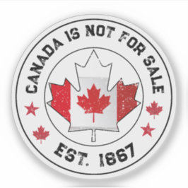 Kanada ist nicht zum Verkauf Est 1867 kanadische F Aufkleber
