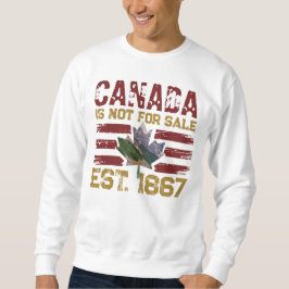Kanada ist nicht zum Verkauf Est 1867 Vintage Grun Sweatshirt