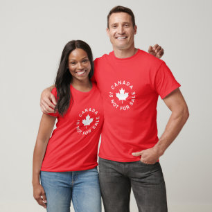 Kanada ist nicht zum Verkauf von Ahornblättertypog T-Shirt