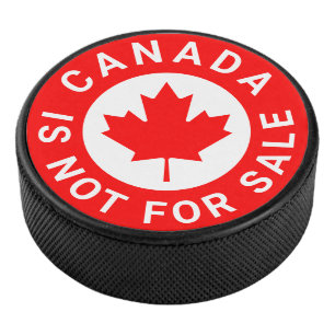 Kanada ist nicht zum Verkauf von Typografie Rotapf Eishockey Puck