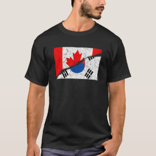 Kanada Kanadier Südkorea Koreaner Gemischte DNA-Fl T-Shirt