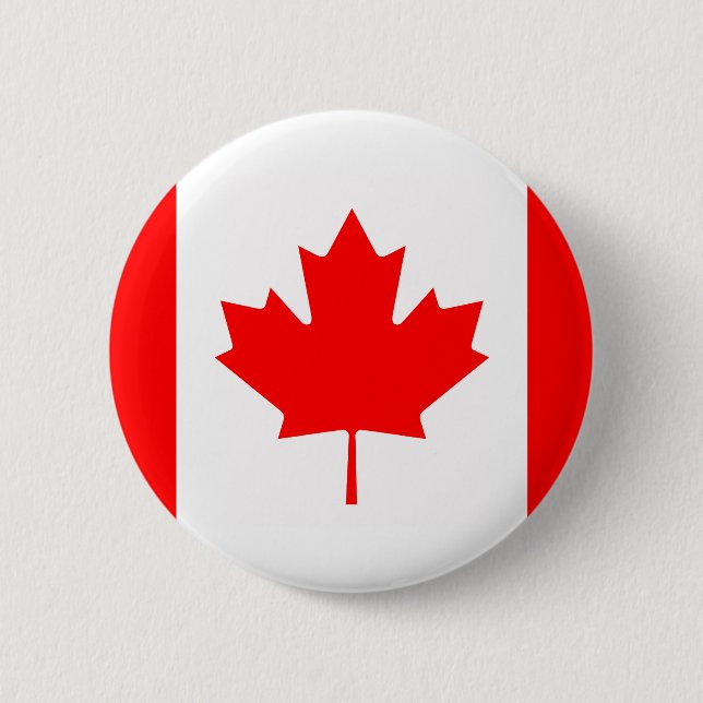 Kanada - Kanadische Flagge Button (Vorderseite)