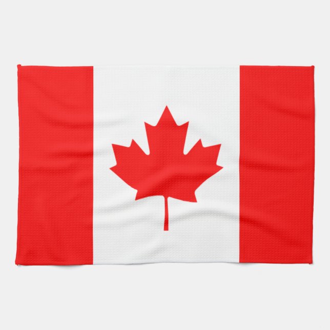 Kanada - kanadische Flagge Küchentuch (Horizontal)