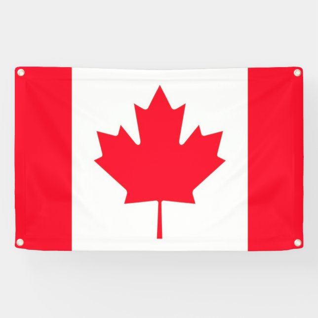 KANADA. Kanadische Flagge. Patriotic Banner (Horizontal)