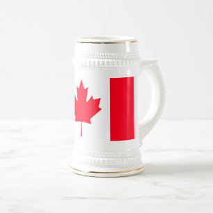 KANADA. Kanadische Flagge. Patriotisch. Bierglas