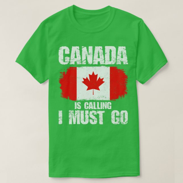 Kanada - Kanadische Flaggenreise T-Shirt (Design vorne)