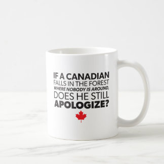 Kanada, kanadischer Spaß - Entschuldigung - Funny Kaffeetasse