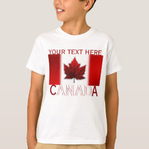 Kanada Kinder-Shirt Kanada-Flagge Kinder-Souvenir- T-Shirt