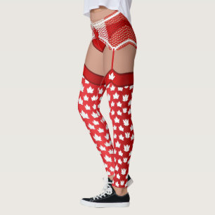 Kanada Kostüme Leggings Kanadische Lingerie-Leggin