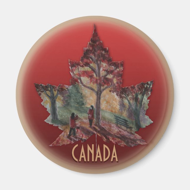 Kanada Kühlschrankmagnet Canada Maple Leaf Magnete (Vorne)