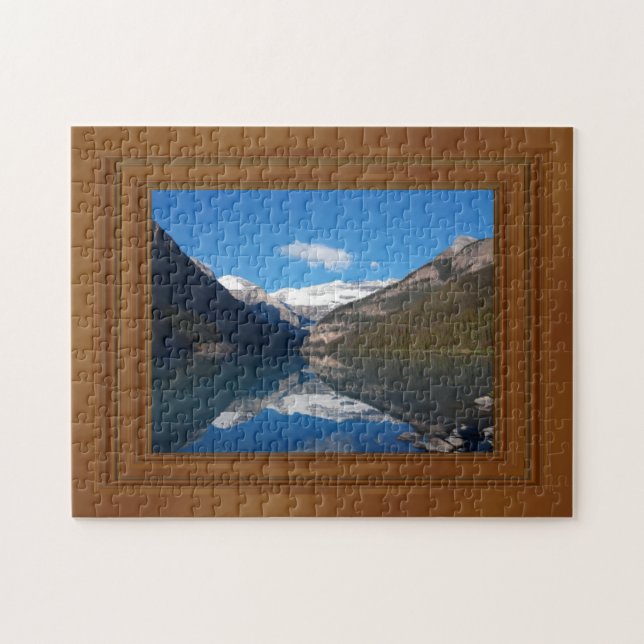 Kanada Lake Louise Rocky Mountains Holzrahmen druc (Horizontal)