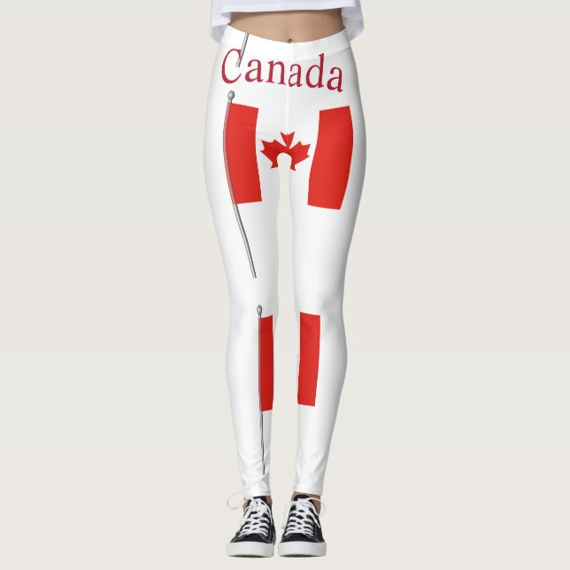 Kanada Länderflagge Thunder_Cove Leggings (Vorderseite)