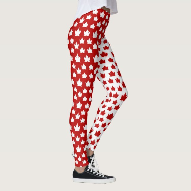 Kanada Leggings 2 Tone Canada Souvenir Pants (Rechts)