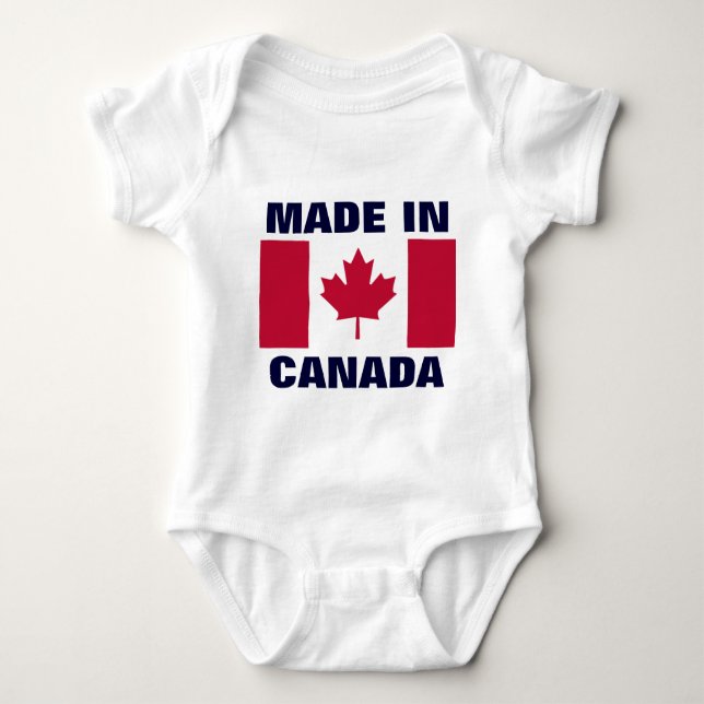 KANADA: Made in Canada Baby Strampler (Vorderseite)