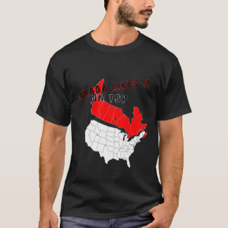 Kanada mag es auf die Oberseite T-Shirt
