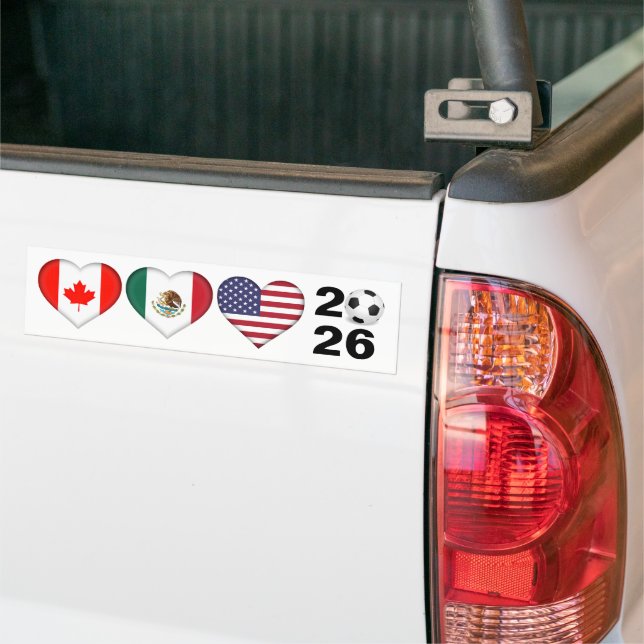 Kanada Mexiko USA Gastgeber Fußballturnier 2026 Autoaufkleber (Auf Lkw)