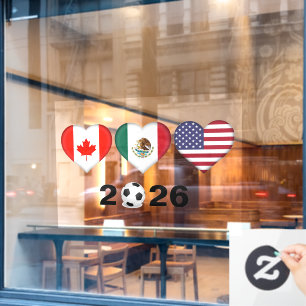 Kanada Mexiko USA Gastgeber Fußballturnier 2026 Fensteraufkleber