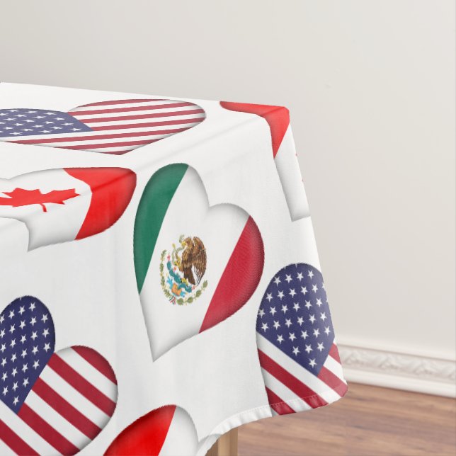 Kanada Mexiko USA Gastgeber Fußballturnier 2026 Tischdecke (Beispiel)