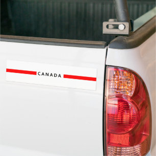 Kanada - minimalistische Flagge Autoaufkleber