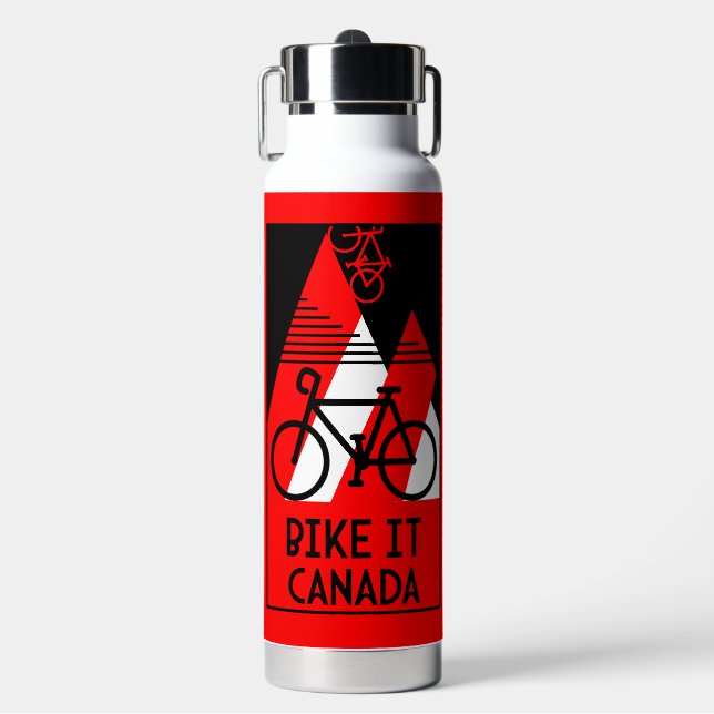 Kanada mit dem Fahrrad Trinkflasche (Vorderseite)