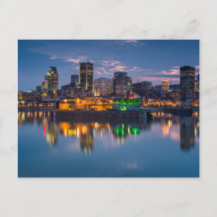 Kanada, Montreal, Skyline und Alter Hafen Postkarte