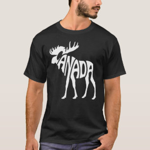 Kanada Moose Red White Canadian Pride Day T-Shirt