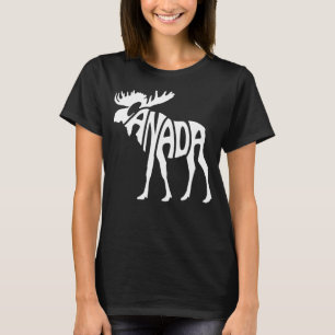 Kanada Moose Red White Canadian Pride Day T-Shirt