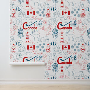 Kanada   Muster der Symbole Tapete