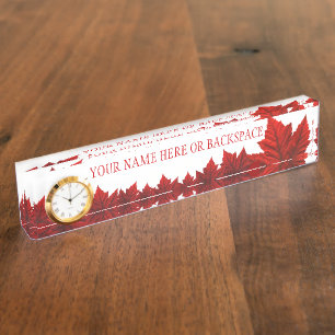 Kanada Name Teller Personalisiert Namensplakette