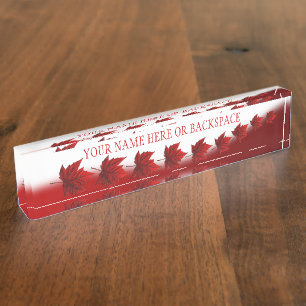 Kanada Name Teller Personalisiert Namensplakette