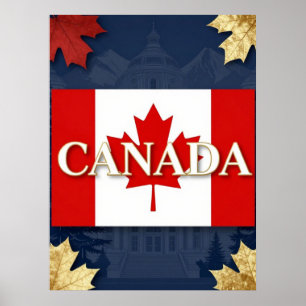 🍁 KANADA Nationaler Luxus-Reiseerbe Identität Poster